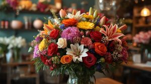 Koleksi bunga segar dari toko bunga lokal Jakarta Utara