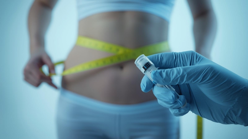 Pengukuran lingkar pinggang pasien sebelum memulai terapi diet medis Halofit di Halodoc.